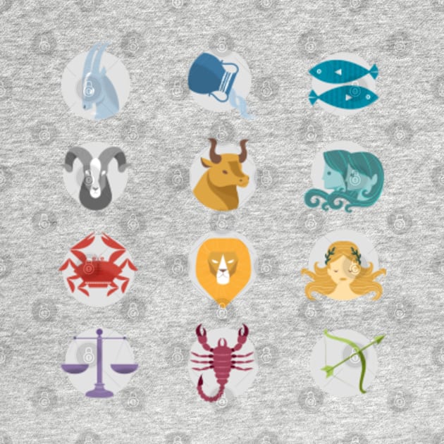 Zodiac Symbols by MedleyDesigns67